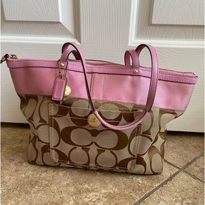 Pink Coach Bag/Tote